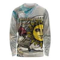 Argentina Long Sleeve Shirt Sol De Mayo Retro Style - Wonder Print Shop
