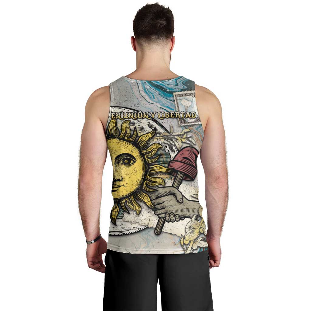 Argentina Men Tank Top Sol De Mayo Retro Style - Wonder Print Shop