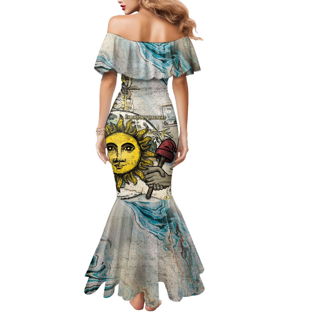 Argentina Mermaid Dress Sol De Mayo Retro Style - Wonder Print Shop