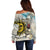 Argentina Off Shoulder Sweater Sol De Mayo Retro Style - Wonder Print Shop