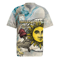 Argentina Rugby Jersey Sol De Mayo Retro Style - Wonder Print Shop