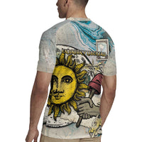 Argentina Rugby Jersey Sol De Mayo Retro Style - Wonder Print Shop