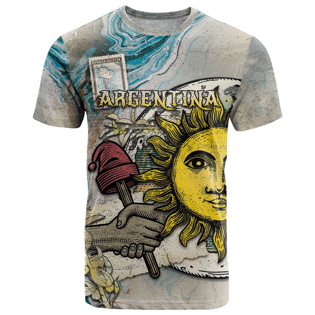 Argentina T Shirt Sol De Mayo Retro Style - Wonder Print Shop