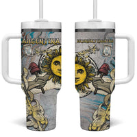 Argentina Tumbler With Handle Sol De Mayo Retro Style - Wonder Print Shop
