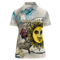 Argentina Women Polo Shirt Sol De Mayo Retro Style - Wonder Print Shop