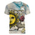 Argentina Women V-Neck T-Shirt Sol De Mayo Retro Style - Wonder Print Shop