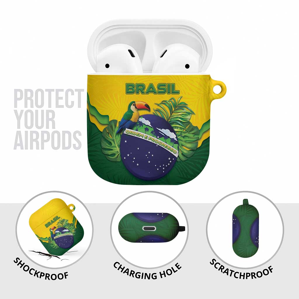 Brazil AirPods Case Toco Toucan Tropical Vibes - Wonder Print Shop