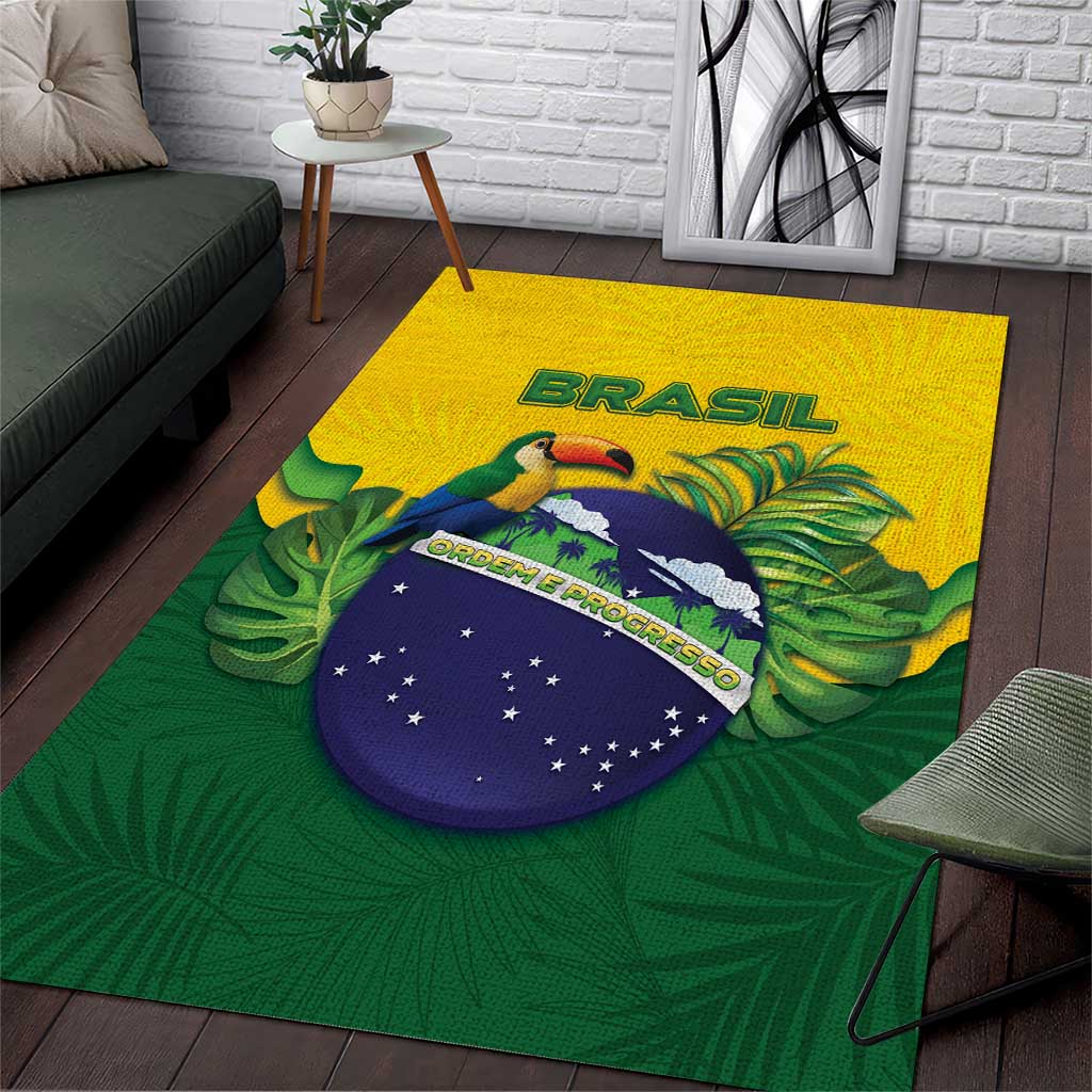 Brazil Area Rug Toco Toucan Tropical Vibes - Wonder Print Shop