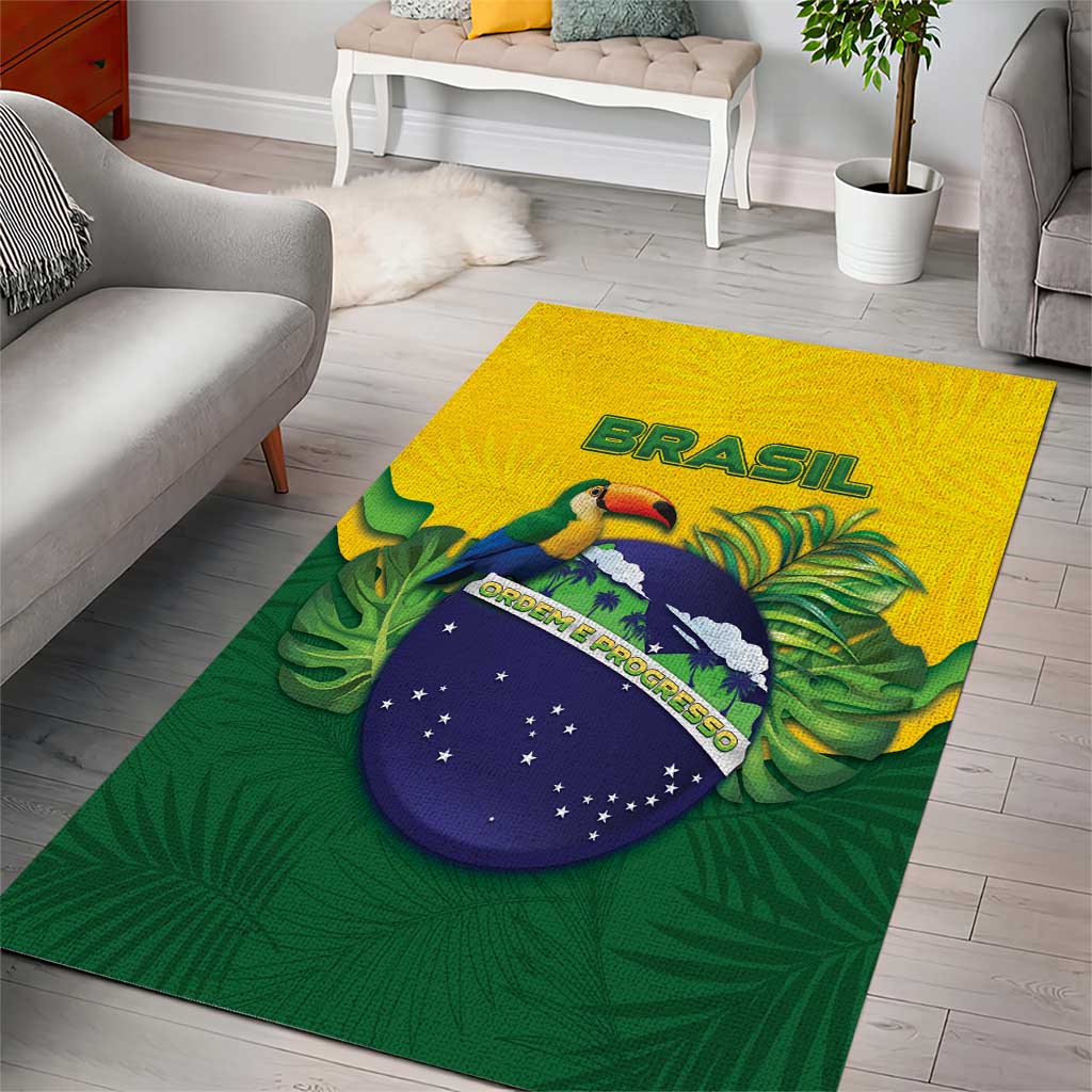 Brazil Area Rug Toco Toucan Tropical Vibes - Wonder Print Shop
