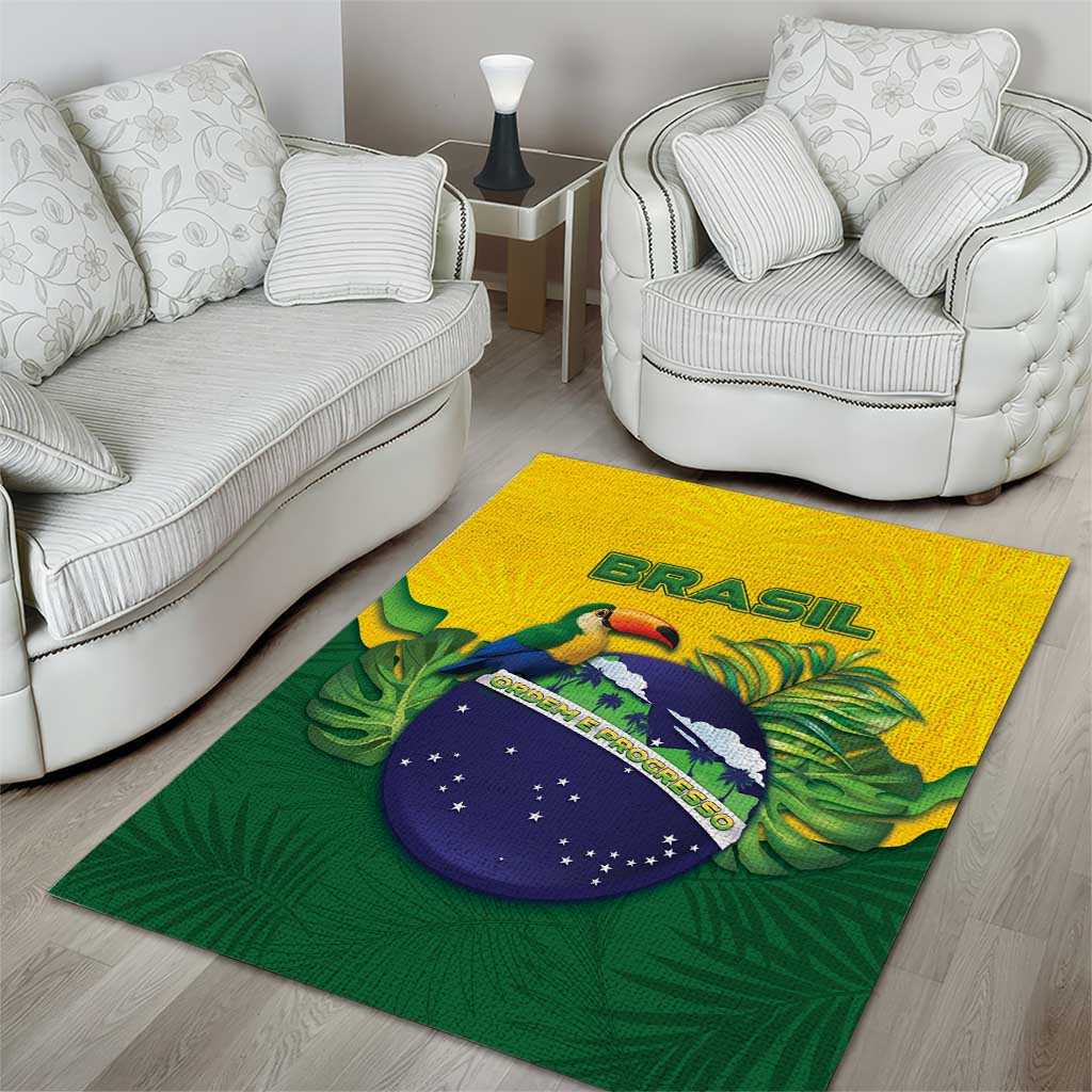 Brazil Area Rug Toco Toucan Tropical Vibes - Wonder Print Shop