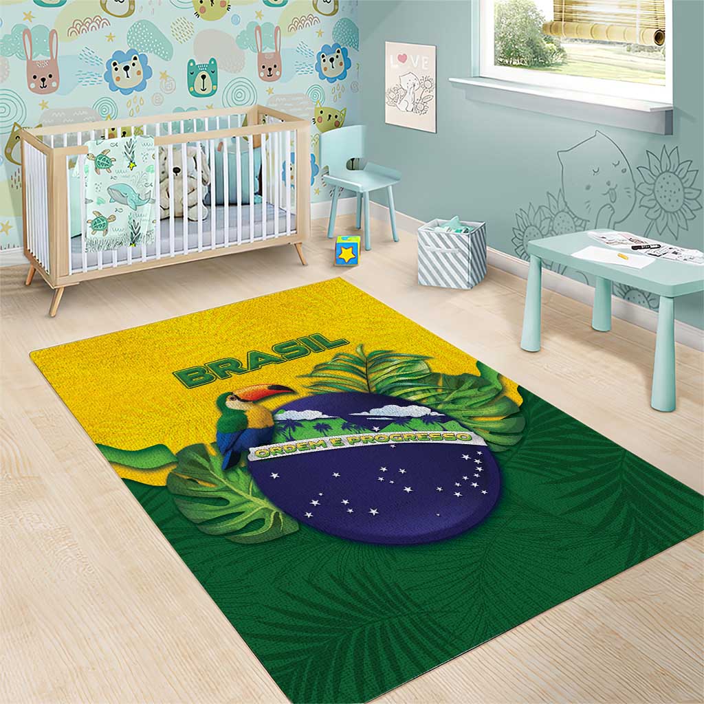 Brazil Area Rug Toco Toucan Tropical Vibes - Wonder Print Shop