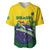 Personalized Brazil Baseball Jersey Toco Toucan Tropical Vibes - Wonder Print Shop
