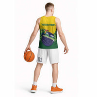 Personalized Brazil Basketball Jersey Toco Toucan Tropical Vibes - Wonder Print Shop