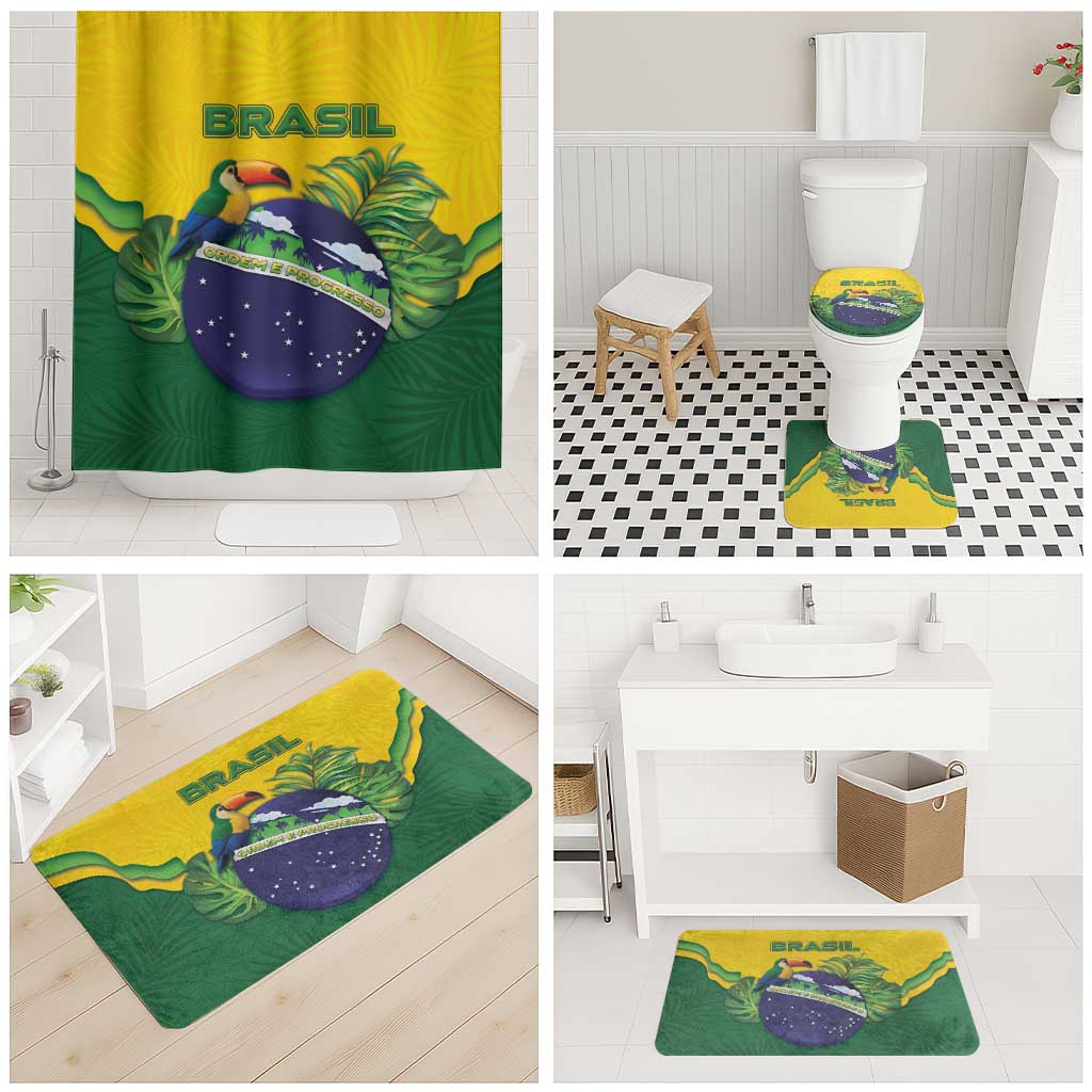 Brazil Bathroom Set Toco Toucan Tropical Vibes - Wonder Print Shop