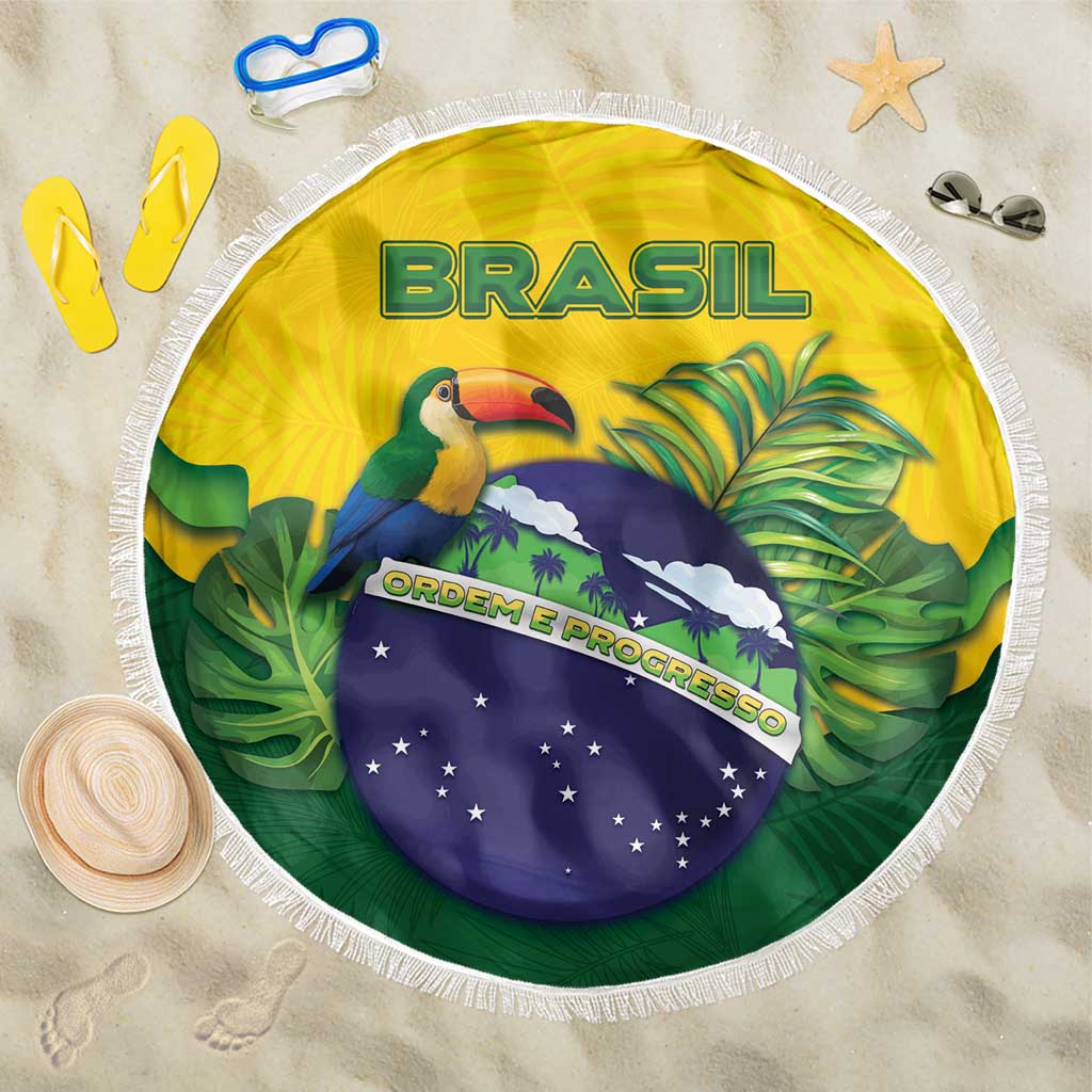 Brazil Beach Blanket Toco Toucan Tropical Vibes - Wonder Print Shop