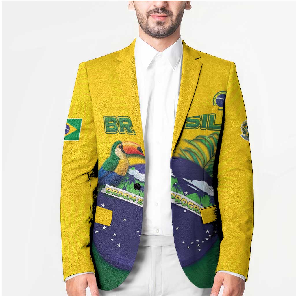 Personalized Brazil Blazer Toco Toucan Tropical Vibes - Wonder Print Shop