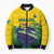 Personalized Brazil Bomber Puffer Jacket Toco Toucan Tropical Vibes - Wonder Print Shop