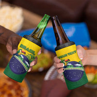 Personalized Brazil 4 in 1 Can Cooler Tumbler Toco Toucan Tropical Vibes - Wonder Print Shop