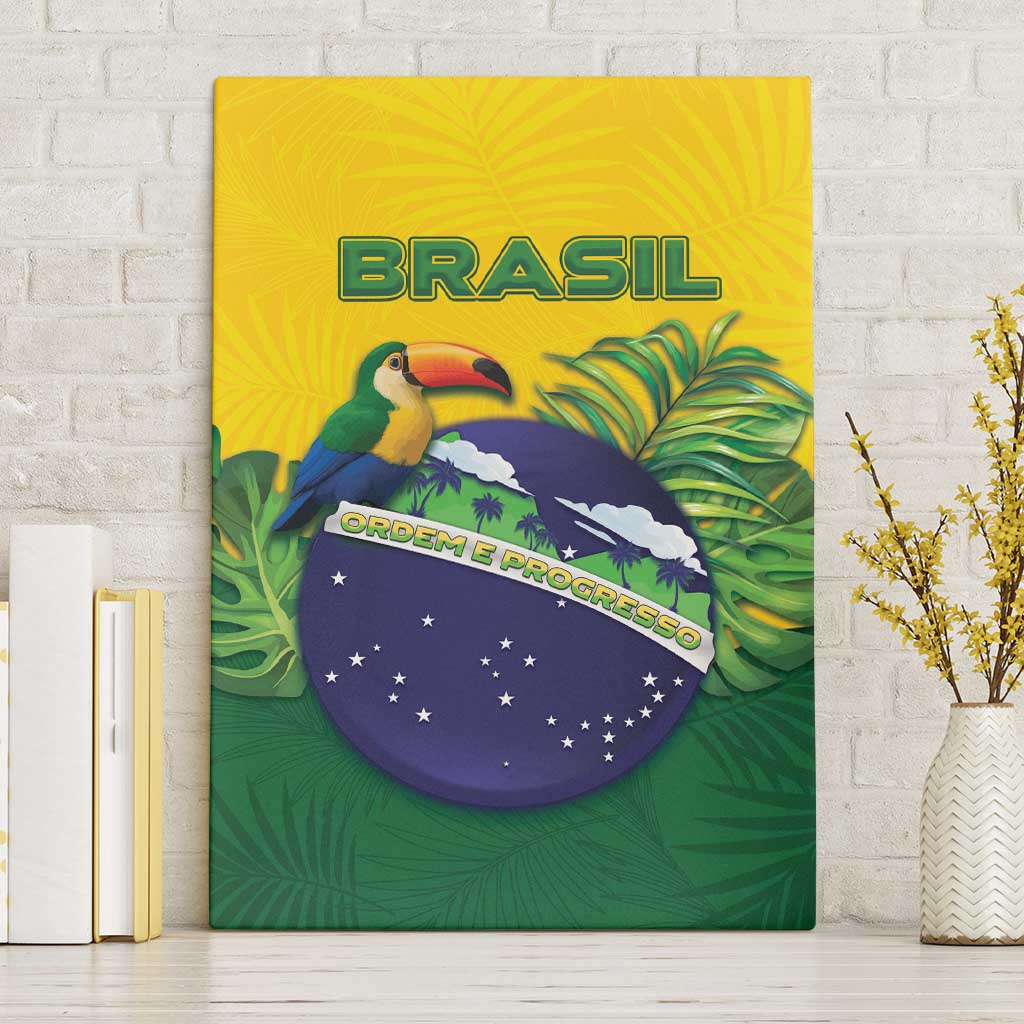 Brazil Canvas Wall Art Toco Toucan Tropical Vibes - Wonder Print Shop