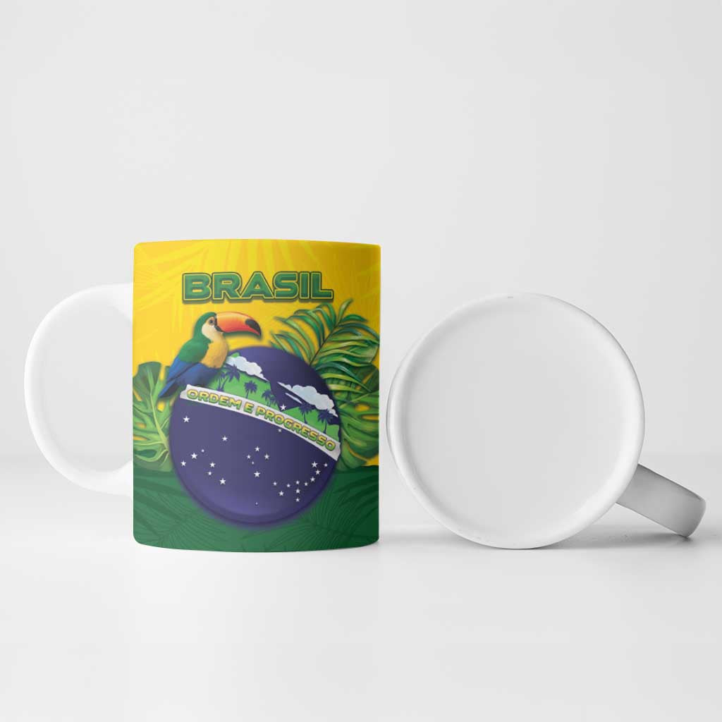Brazil Ceramic Mug Toco Toucan Tropical Vibes - Wonder Print Shop
