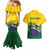 Personalized Brazil Couples Matching Mermaid Dress and Hawaiian Shirt Toco Toucan Tropical Vibes - Wonder Print Shop