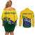 Personalized Brazil Couples Matching Off Shoulder Short Dress and Long Sleeve Button Shirt Toco Toucan Tropical Vibes - Wonder Print Shop