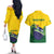 Personalized Brazil Couples Matching Off The Shoulder Long Sleeve Dress and Hawaiian Shirt Toco Toucan Tropical Vibes - Wonder Print Shop