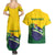 Personalized Brazil Couples Matching Summer Maxi Dress and Hawaiian Shirt Toco Toucan Tropical Vibes - Wonder Print Shop
