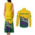 Personalized Brazil Couples Matching Tank Maxi Dress and Long Sleeve Button Shirt Toco Toucan Tropical Vibes - Wonder Print Shop