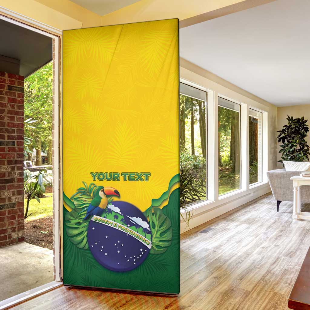 Personalized Brazil Door Cover Toco Toucan Tropical Vibes - Wonder Print Shop