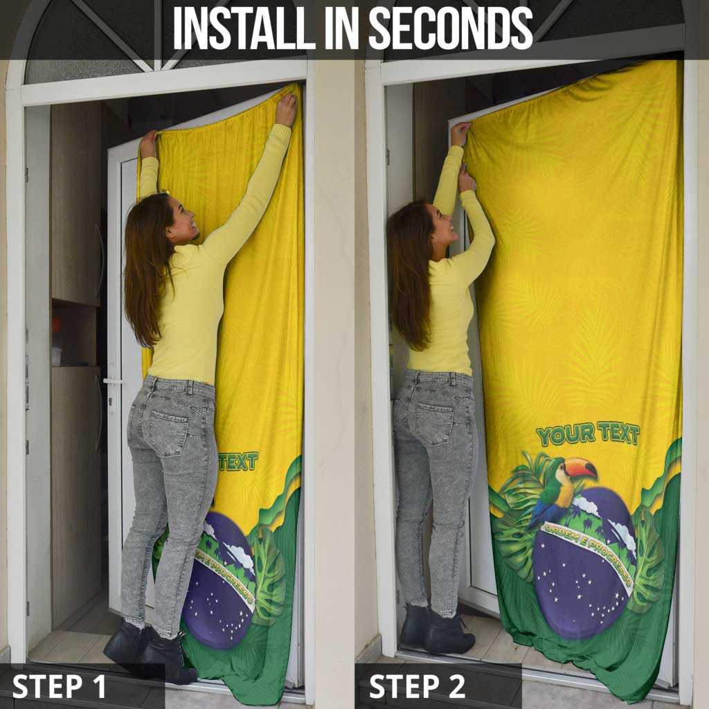 Personalized Brazil Door Cover Toco Toucan Tropical Vibes - Wonder Print Shop