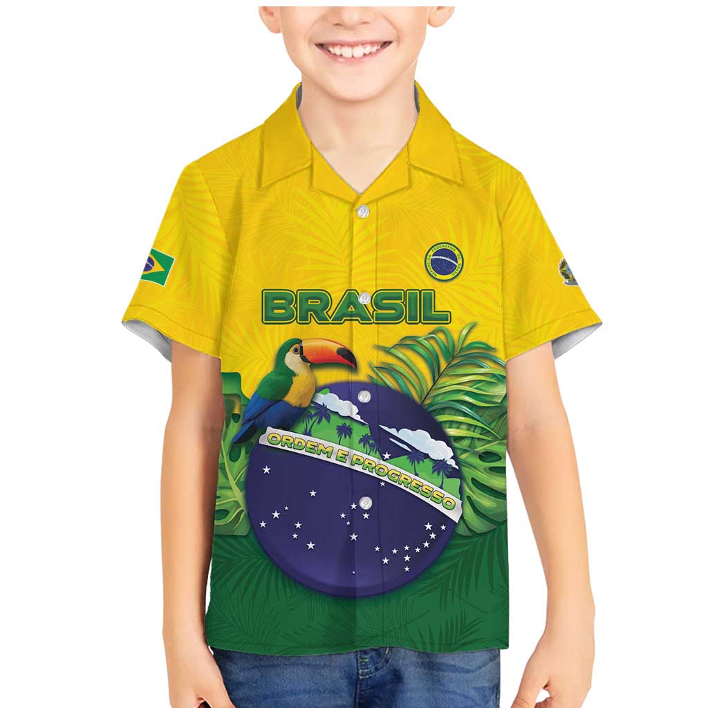Personalized Brazil Family Matching Mermaid Dress and Hawaiian Shirt Toco Toucan Tropical Vibes - Wonder Print Shop