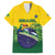 Personalized Brazil Family Matching Off The Shoulder Long Sleeve Dress and Hawaiian Shirt Toco Toucan Tropical Vibes - Wonder Print Shop