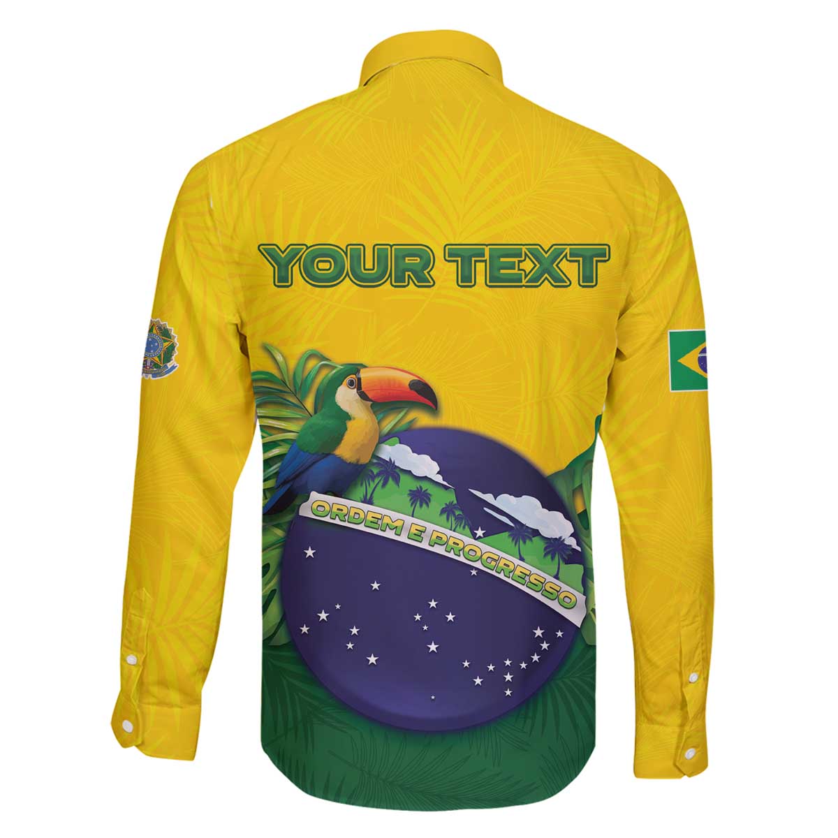Personalized Brazil Family Matching Off The Shoulder Long Sleeve Dress and Hawaiian Shirt Toco Toucan Tropical Vibes - Wonder Print Shop