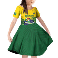 Personalized Brazil Family Matching Off Shoulder Short Dress and Hawaiian Shirt Toco Toucan Tropical Vibes - Wonder Print Shop