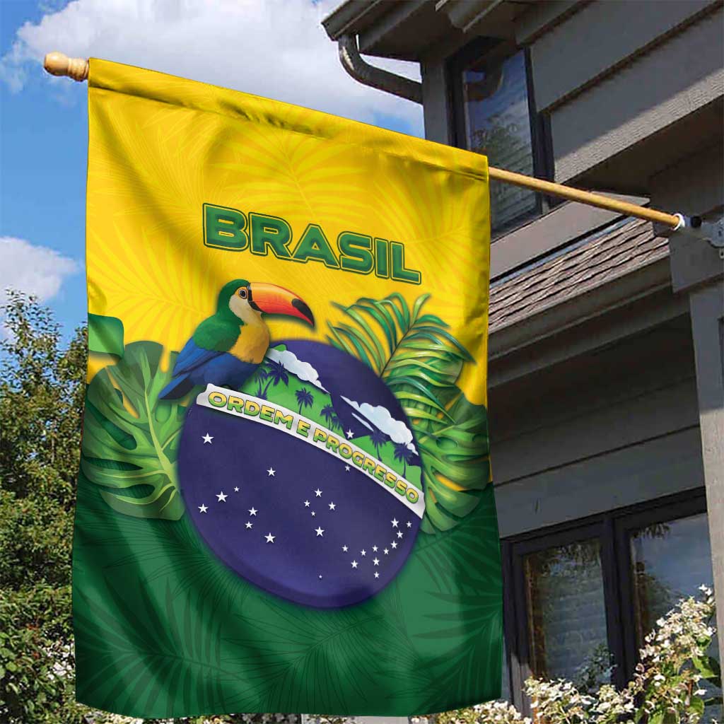 Brazil Garden Flag Toco Toucan Tropical Vibes - Wonder Print Shop