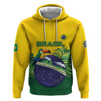 Personalized Brazil Hoodie Toco Toucan Tropical Vibes - Wonder Print Shop