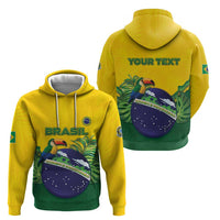 Personalized Brazil Hoodie Toco Toucan Tropical Vibes - Wonder Print Shop