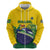 Personalized Brazil Hoodie Toco Toucan Tropical Vibes - Wonder Print Shop