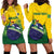 Personalized Brazil Hoodie Dress Toco Toucan Tropical Vibes - Wonder Print Shop