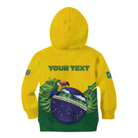 Personalized Brazil Kid Hoodie Toco Toucan Tropical Vibes - Wonder Print Shop