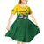 Personalized Brazil Kid Short Sleeve Dress Toco Toucan Tropical Vibes - Wonder Print Shop