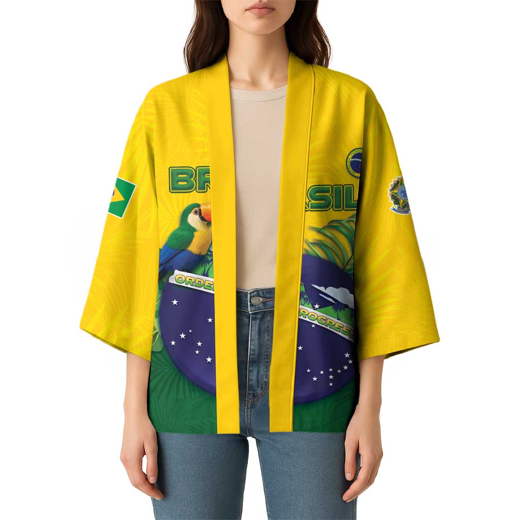 Personalized Brazil Kimono Toco Toucan Tropical Vibes - Wonder Print Shop
