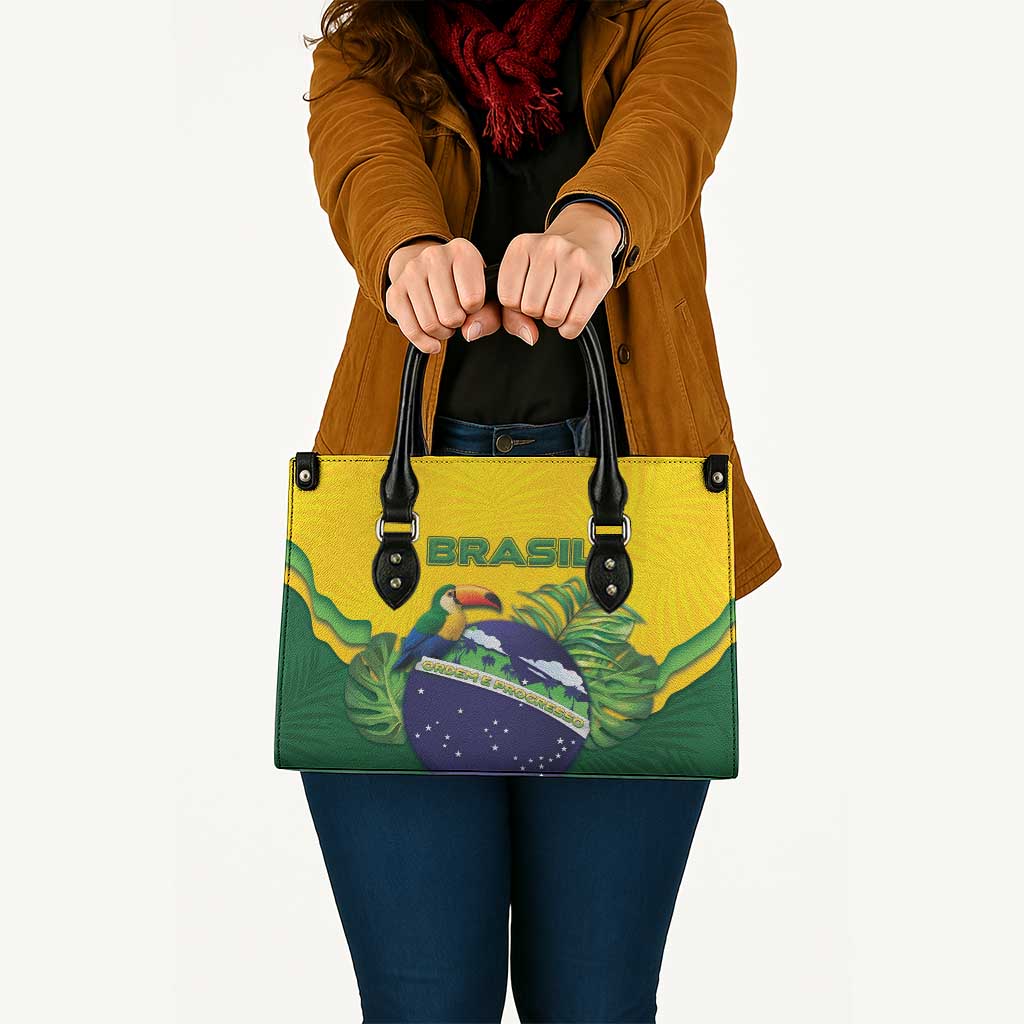 Brazil Leather Bag Toco Toucan Tropical Vibes - Wonder Print Shop