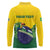 Personalized Brazil Long Sleeve Polo Shirt Toco Toucan Tropical Vibes - Wonder Print Shop