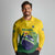 Personalized Brazil Long Sleeve Polo Shirt Toco Toucan Tropical Vibes - Wonder Print Shop