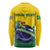 Personalized Brazil Long Sleeve Shirt Toco Toucan Tropical Vibes - Wonder Print Shop