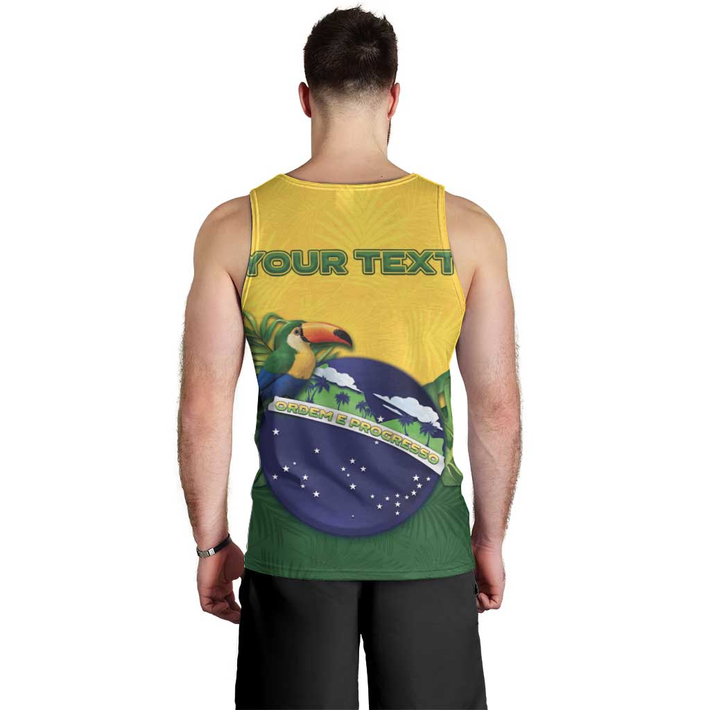 Personalized Brazil Men Tank Top Toco Toucan Tropical Vibes - Wonder Print Shop