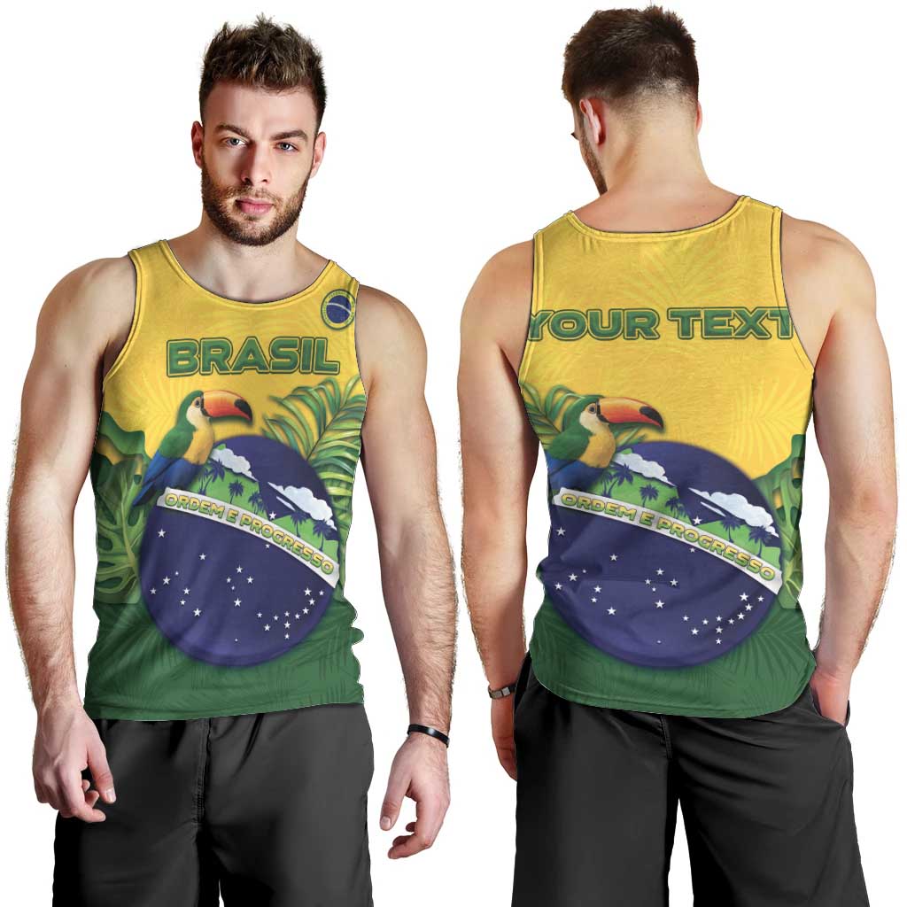 Personalized Brazil Men Tank Top Toco Toucan Tropical Vibes - Wonder Print Shop