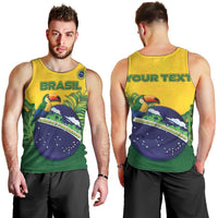 Personalized Brazil Men Tank Top Toco Toucan Tropical Vibes - Wonder Print Shop